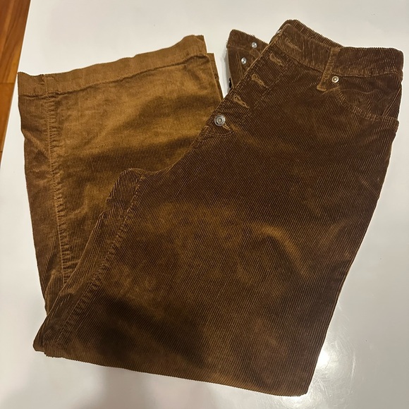 Time and Tru High Rise Corduroy Pants - Brown - Picture 5 of 8